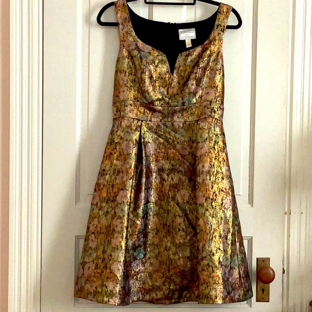 Colorful party dress from Anthropologie